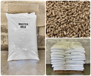 Masters Mix Pellets 35LB Bag (50% Oak 50% Soy Hull) Myco Labs Masters Mix, mushroom substrate, mushroom cultivation, mushroom growing, mushroom substrate mix, oak hardwood substrate, soy hulls substrate, single-pellet substrate, mushroom growing medium, high-quality substrate, bulk mushroom substrate, mushroom growing supplies, mushroom grow kit, Myco Labs, mushroom substrate pellets, 35LB substrate bags, mushroom cultivation supplies, mushroom cultivation substrate